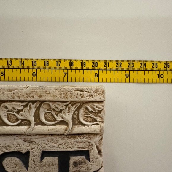 Trust Decorative Wall Plaque Ornate Stone Looking - Picture 4 of 5